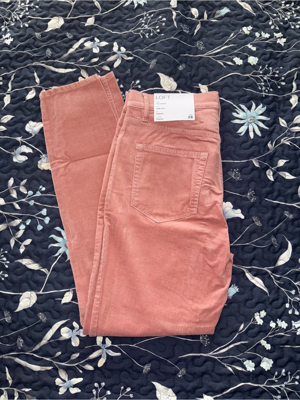 LOFT Rose Pink Skinny Corduroy Jeans